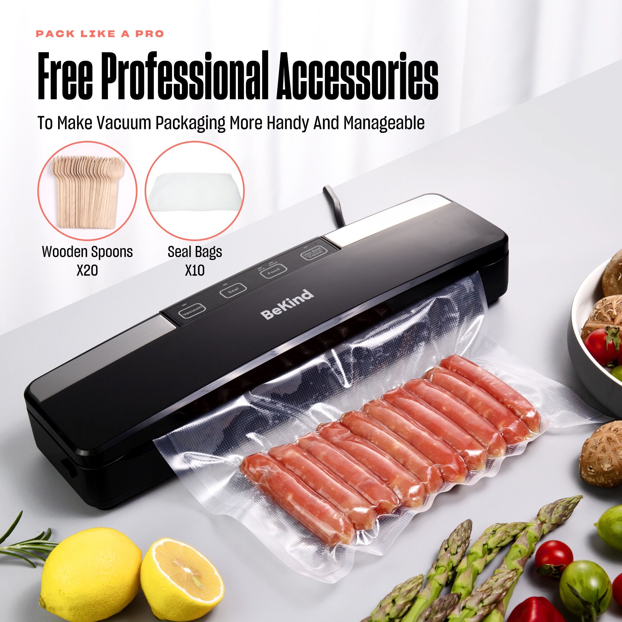 02 02 Bekind Swift Professional Vacuum Sealer Machine