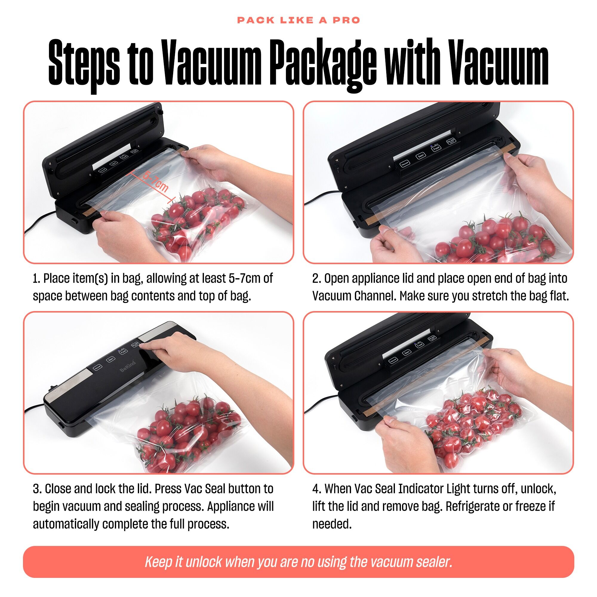 08 08 Bekind Swift Professional Vacuum Sealer Machine